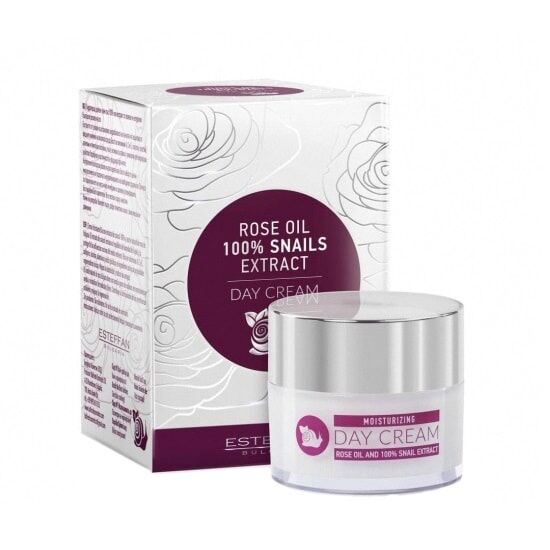 Day cream with extract of snails and rose oil Esteffan 50ml Day cream with extract of snails and rose oil Esteffan 50ml